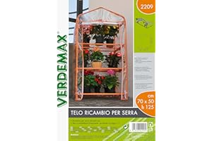Verdemax 2209 - Foglio di ricambio per serra Azalea, 70 x 50 x 125 cm, colore: Arancione