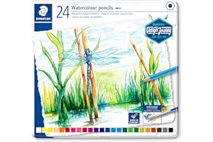 STAEDTLER 14610C M24 Design Journey. Caja metálica con 24 lápices acuarelables de colores surtidos.