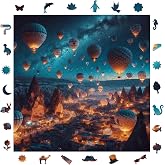 WePuzzleUp Ahşap Puzzle Yetişkin - Kapadokya'nın B&uuml;y&uuml;l&uuml; Balonları - 353 Par&ccedil;a, 29 x 29 cm - Yapıştırıcı Folyo Dahil - Benzers