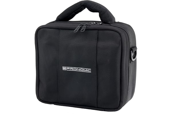Pronomic Sacoche RB-Flex pour enregistreur Portable, Appareil Photo, micros, Accessoires DJ/PA, avec Plusieurs Compartiments, Poche latérale, Housse protectrice et Rembourrage de 2 cm.