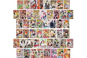 ZPPLD 50pcs Anime Wall Collage Kit,Anime Poster Collage Kit for Wall Aesthetic,Manga Posters,Animes Posters Dorm Decor Photo Collection Bedroom Decor for Animes Lovers