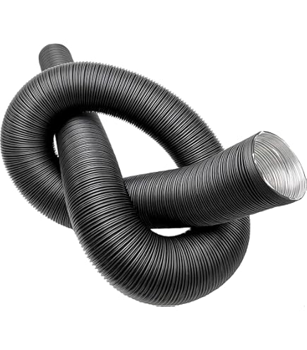 Pumixiy Heizungsschlauch 42mm - 200cm Aluminiumfolie Flammhemmend
