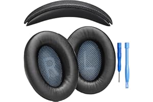 AHG Accessory House Global SoundLink AE2 Ear Pads and SoundLink AE2 Headband Cushion Compatible with Bose SoundLink Around-Ear 2 (AE2) Headphones (Black). Seamless DIY Fit | Extra thick | 3D Printed