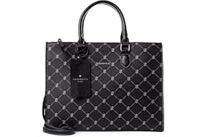 Lazarotti Palermo Henkeltasche Damen | Handtasche mit Umhängeriemen & Henkel | großer Business Shopper 34,5 cm