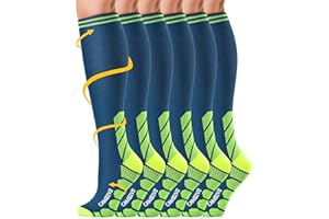 ‎CAMBIVO CAMBIVO 3 Pairs of Compression Stockings for Men and Women, Support Stockings, Compression Socks, Compression Socks, Thrombosis Stockings for Recovery, Running, Travel, Flight, Skiing, Everyday Life