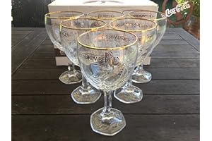 Grimbergen - Set di 6 bicchieri da birra, 50 cl, modello superbo
