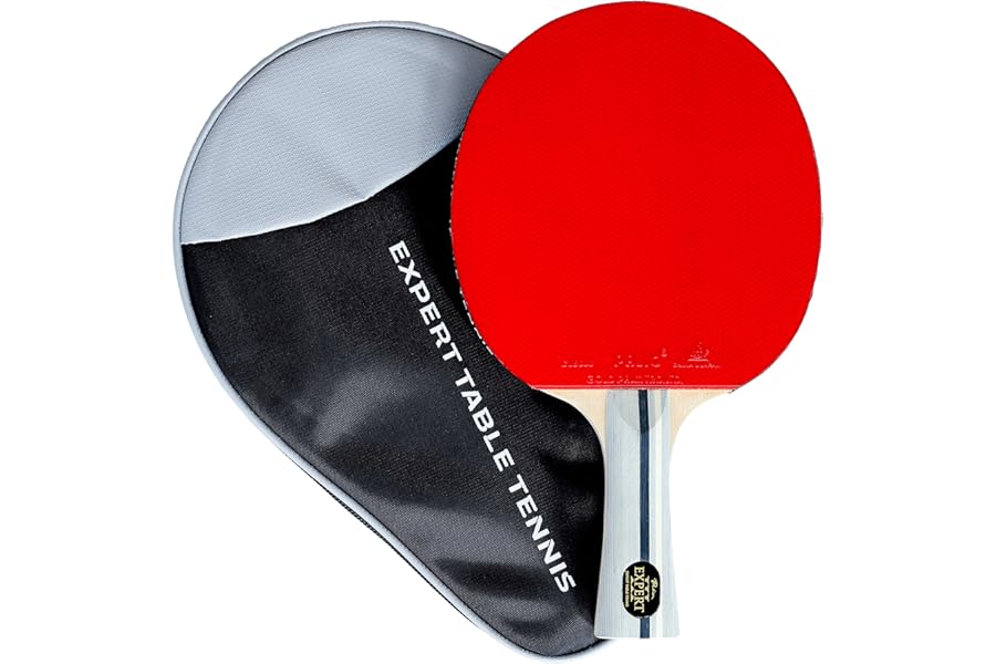 Palio Expert 3.0 Table Tennis Bat & Case | ITTF Approved High-Performance Ping Pong Racket for Beginners | Maximum Spin & Control