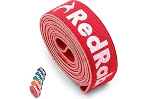 ‎RED RAB RED RAB Fitnessbänder einzeln oder im Set mit nachhaltigen Holz Griffen | Widerstandsbänder Krafttraining, Resistance Bands, Pull Up Band, Klimmzugband, Klimmzug Bänder, Terraband, Trainingsbänder