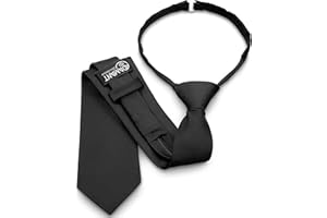 ADAMANT©️ FERTIG-GEBUNDENE-KRAWATTE mit Reißverschluss - Sicherheits - Security-Krawatte Größe 36-55 - DEUTSCHE MARKENQUALITÄT