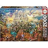 Educa - Yetişkinler i&ccedil;in 2000 Par&ccedil;a Yapboz | Dreams City. Boyut: 96 x 68 cm Tutkal D&uuml;zeltme Yapboz i&ccedil;erir. 14 Yaşından itibar