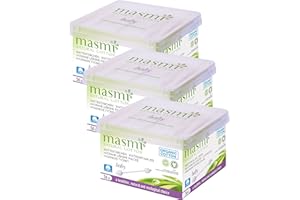 ‎MASMI MASMI NATURAL COTTON Bio Ohrstäbchen Baby, 3er Pack (3 x 56 Stück)