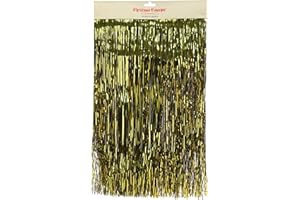 Christmas Concepts® Lametta Brillante - Decoraciones para árboles de Navidad (Oro)