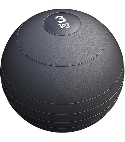 BAY Medizinball Medizin Ball Medizinbälle 3 Kg PU-LEDER Kilo Braun Drei