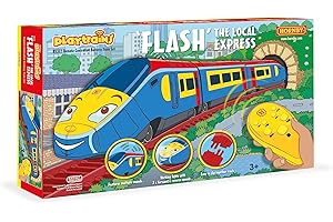 Hornby Playtrains Flash The Local Express - Juego de Tren de batería con Control Remoto