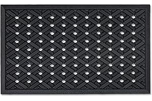 Dynamic Outdoorwycieraczka Gumowa Mata Zewnętrzna Astra 40 x 60 cm - Wytrzymała i Antypoślizgowa