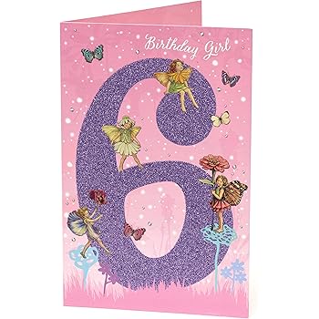 thumbnail image 2 of Twizler 6th Birthday Card For Girl With Dressing Table – Age 6 Birthday Card – Age 6 Card – Age 2 of 14
