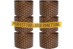 SHSH TRADE GROUP Osterbrotformen, 750 ml, Paska-Form, Kulich, Osterbrot, Panettone, Papierform, Braun, 15 x 10 cm (B x H)
