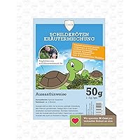 Linsor Schildkröten Kräutermischung 50g - Schildkröten Samen, Schildkröten Saatgut, Schildkrötenwiese, Kräuterwiese…
