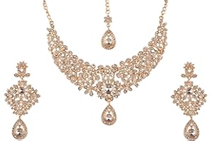 Touchstone Hollywood Glamour Grand Wedding Evening wear Jewelry Necklace for Women