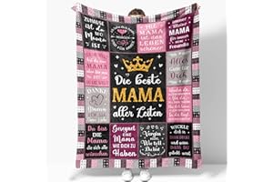 JOSOSO Geschenke für Mama Weihnachten, Mama Geschenk, Geschenk Mama Geburtstag, Beste Mama Geschenk, Muttertagsgeschenk, Geschenk Mutter Geburtstag, Besondere Geschenke Mama Decke 150x130CM