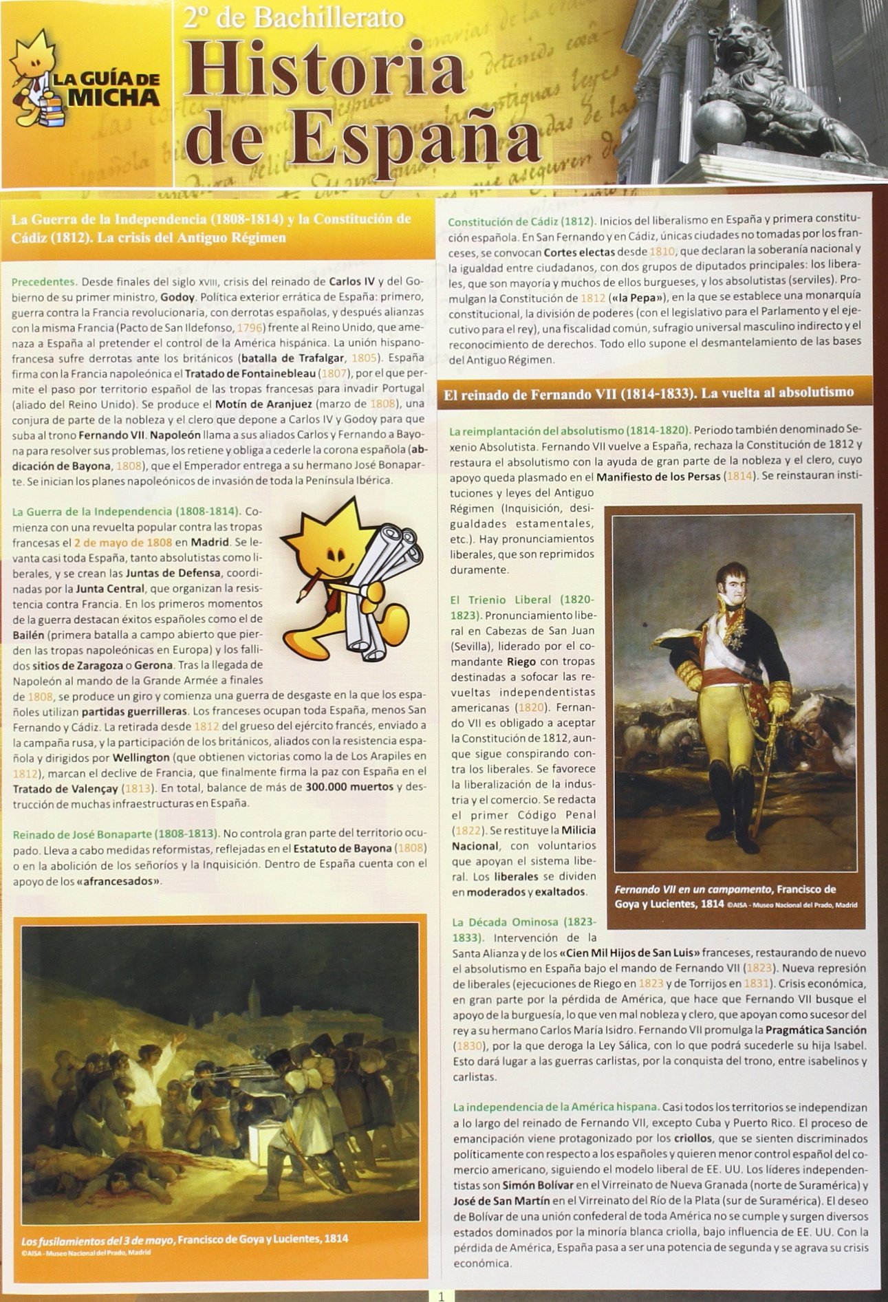 La Guía de Micha: Historia de España, 2º de Bachillerato