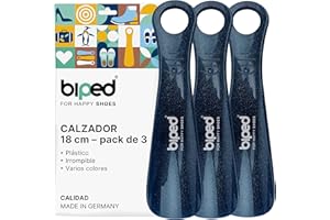 biped juego de 3 calzadores de plástico 18 cm – Mini cuernos de zapato de viaje ergonómicos – Accesorio práctico y compacto para niños y adultos z1570