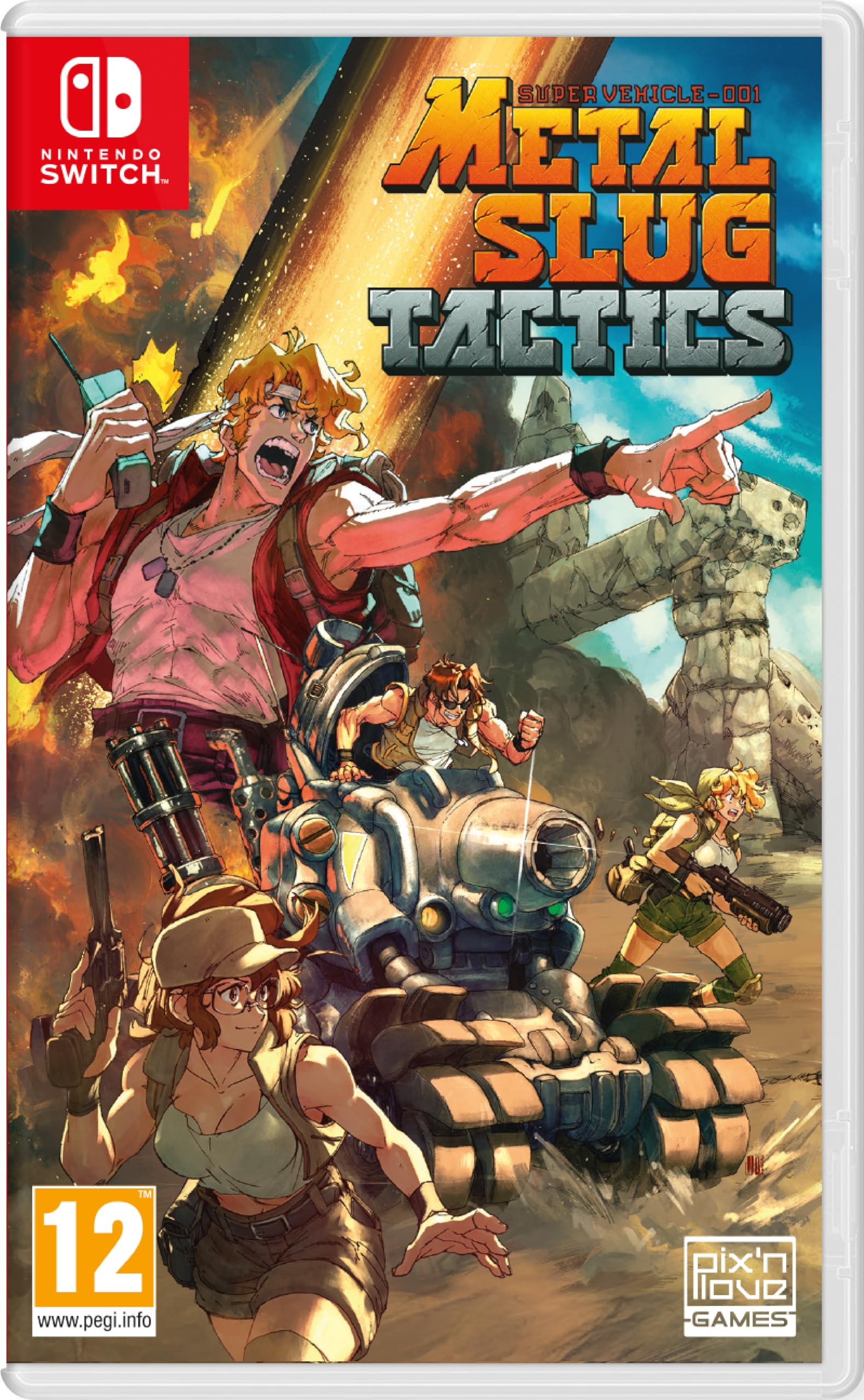 Carátula de METAL SLUGS TACTICS para Switch (edición PAL España)
