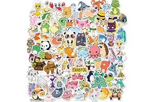 ANBOOR Ensemble de 100 autocollants pour les grands yeux pour les enfants, autocollants esthétiques pour les filles, graffitis kaway pour les vélos, ordinateurs portables, MacBook, ClipBook