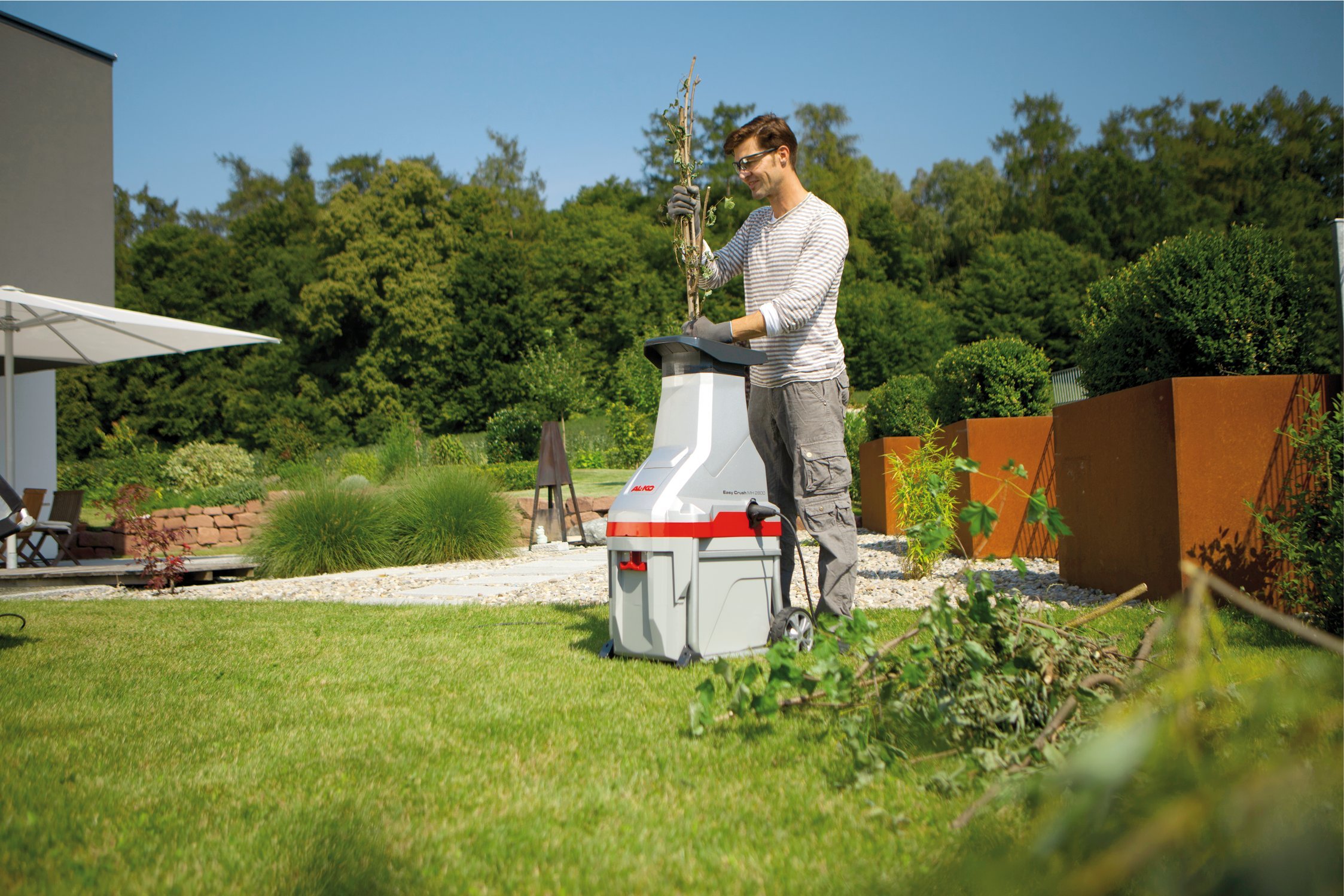 AL-KO - Biotrituratore elettrico a lame - 2800watt con cesto di Raccolta. Cesto 48l polipropilene. - immagine 7