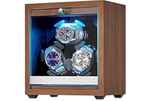 ANWBROAD Carica Orologi Automatici 3 Rotatori 4 Modalità di Rotazione USB Retroilluminazione a LED Motore Mabuchi super Silenzioso für Automatikuhren JWW013M