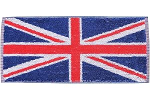 Storbritannien Union Jack Bar handduk för hemmet eller puben (100 % bomull – 50 cm x 23 cm)