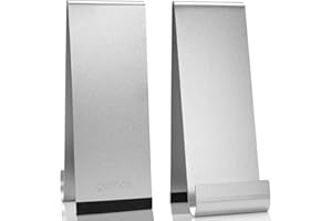 GOMOS Porte Brochure en Métal Design - Burreau, Boutique et Evenement, Porte Flyer Incassable, Présentoir Flyer Ultra Compatible (Lot de 2)