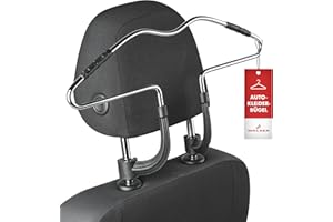 Walser Cintre pour Voiture, Cintre pour Voiture, Porte-Veste Appui-tête Carl, Cintre de Voyage pour Voiture, Cintre Appui-tête 44x10x25 cm