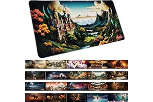 TRAVLN 70x30 cm Desk Mat| Premium Desk Pad Large | 3mm Thick Large Mouse Mat Mouse Pad | Desk Pad Protector for Office and Home | Laptop Desk Writing Pad Blotter Pad (Papercraft Castle)