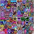 Autocollant 50 Pcs Cool Neon Stickers, Imperméables Vinyle Autocollant