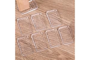 Giantree 8 Pcs Plastic Wedges Shims for Leveling Furniture, Clear Plastic Wedges Levellers, Adjustable Furniture Blocks for Leveling Toilet/Feet Uneven Floors, Trimmable Fix Highest Side 5mm