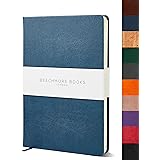 Ruled Notebook - Premium A5 Journal by Beechmore Books | Classic 21.4 x 14.5 cm Hardcover Vegan Leather, Thick 120gsm Cream L