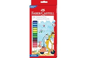 Faber-Castell Connector Pen Set - Pack of 25 (Assorted)