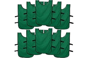 Ronex Sports Pack de Petos de Entrenamiento 10 Unidades para niños, jóvenes y Adultos (Petos Deportivos, Petos de Futbol