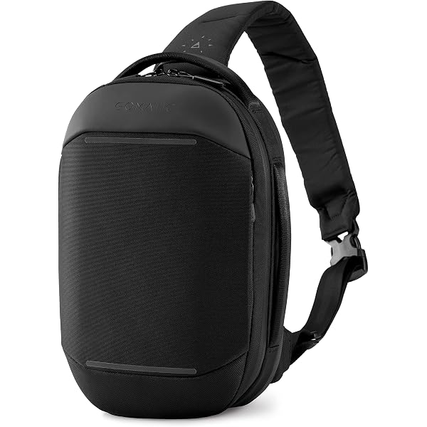 Gomatic Navigator RS Sling 10 L | Crossbody Bag | Waist Bag | Sling-Bag | Daypack | Tablet Bag | Everyday Shoulder Bag | Waterproof Backpack, Black
