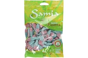 Samia Bonbons Sachet Pinkbottle Piquantes 200 g - Lot de 5