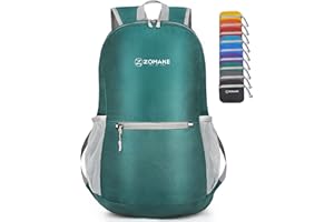 ZOMAKE Sac a Dos Pliable Ultra Léger - Sac à Dos Pliable De Randonnée Petit Packable Daypack 20L pour Femme Homme Sports Et Plein Air