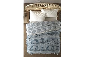 BOHORIA® Bali Pled klasy premium, narzuta na łóżko, dwustronny koc na sofę, bardzo duży, 220 x 240 cm (Elephant Teal)