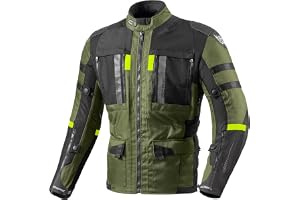Berik Absolute Zero RX vattentät 3-i1 motorcykeltextiljacka, schwarz/oliv, 60