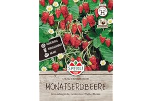 Sperli SPERLI's Bowl Magic 80694 Monthly Strawberry Seeds - Everbearing, Vine Free Wild Strawberry - Content for 60 Plants - Strawberry Plants, Seeds