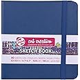 Talens Art Creation Sketchbook 80 Sheets, 12 cm x 12 cm Size, Navy Blue
