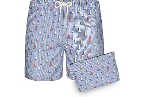Blue coast yachting Costume da Bagno Uomo Stampato asciugato rapido