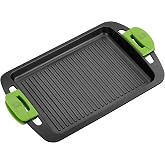 BRA Prior | Grill Griddle 40 cm, Cast Aluminium with Non-Stick | Suitable for all types of cookers, including induction