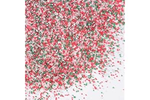SUJOYGAR Sucre Coloré Noël 130 g - Décorations en Sucre pour Gâteaux, Bûches, Cupcakes