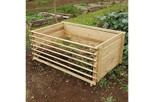 LACEWING Primrose 897L Easy Load Slatted Composter Wooden Pressure Treated Compost Bin 65cm x 150cm